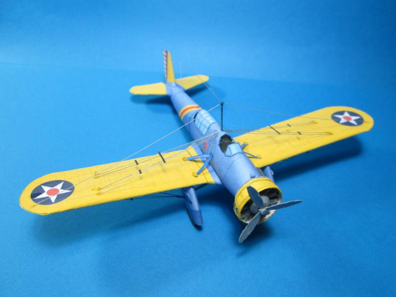  paper model of Curtiss A-12 Shrike airplane